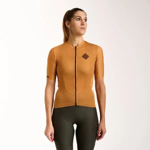 Sartoria ocra maglia da ciclismo – Donna