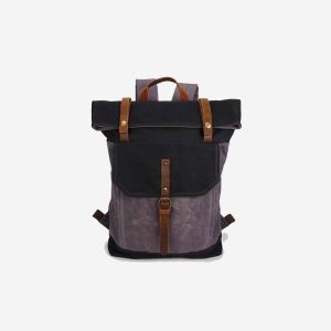 Zaino canvas wax ripiegabile clip