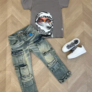 t-shirt kanie grigio