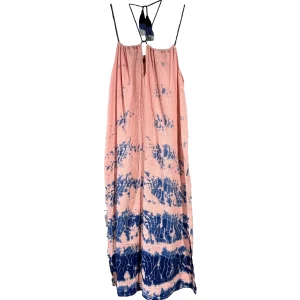 TIE-DYE LONG SUMMER DRESS - Abito lungo con bretelle sottili in cotone naturale tie-dye