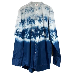 TIE-DYE LONG SLEEVES SHIRT FOR MAN - camicia da uomo a maniche lunghe in cotone naturale tie-dye