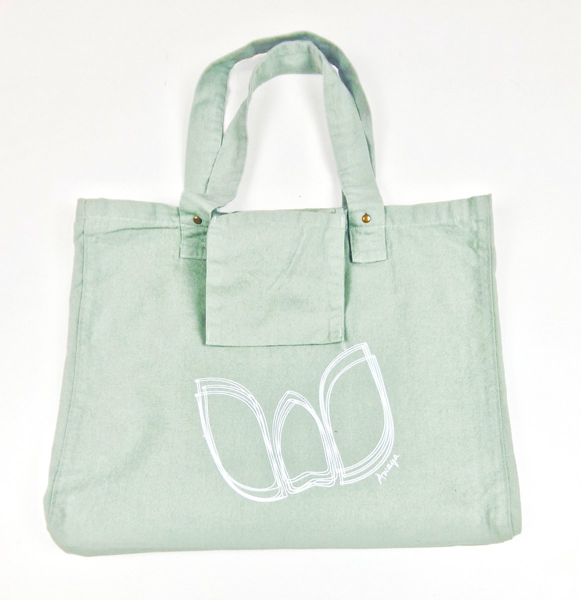 Eco Shopping Bag LOTUS Awaya Verde - immagine 2