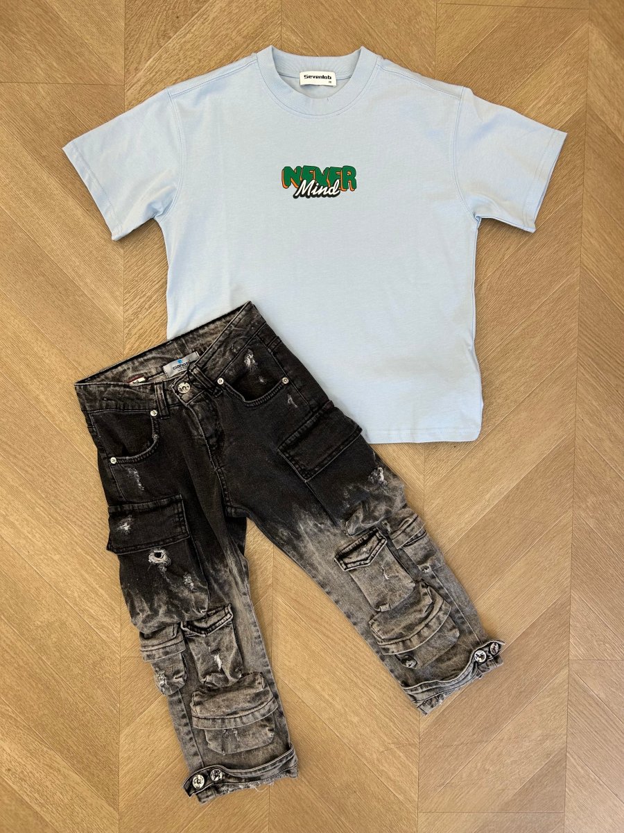 t-shirt mind azzurra - immagine 2