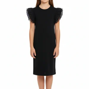 ABITO LUNGO NERO VOLANT BAMBINA