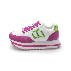Sneakers runner Gai Mattiolo Love to love con inserti scamosciati e laminati