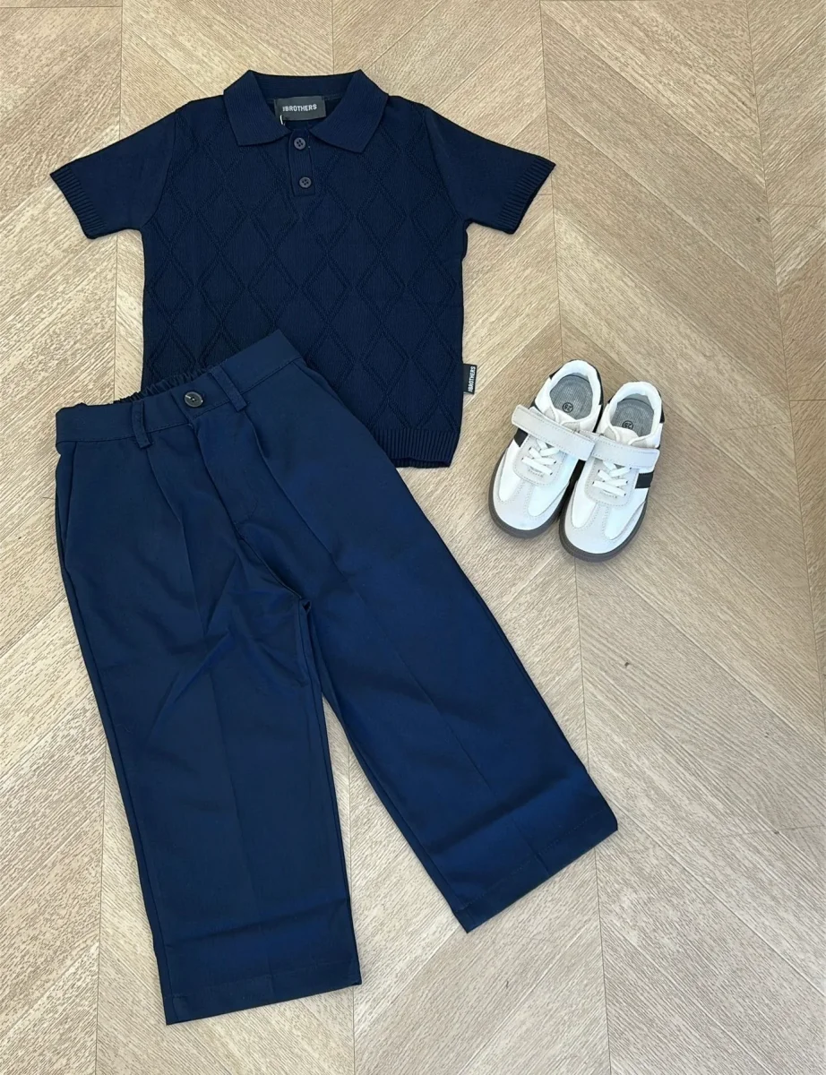 polo rombi blu - immagine 5
