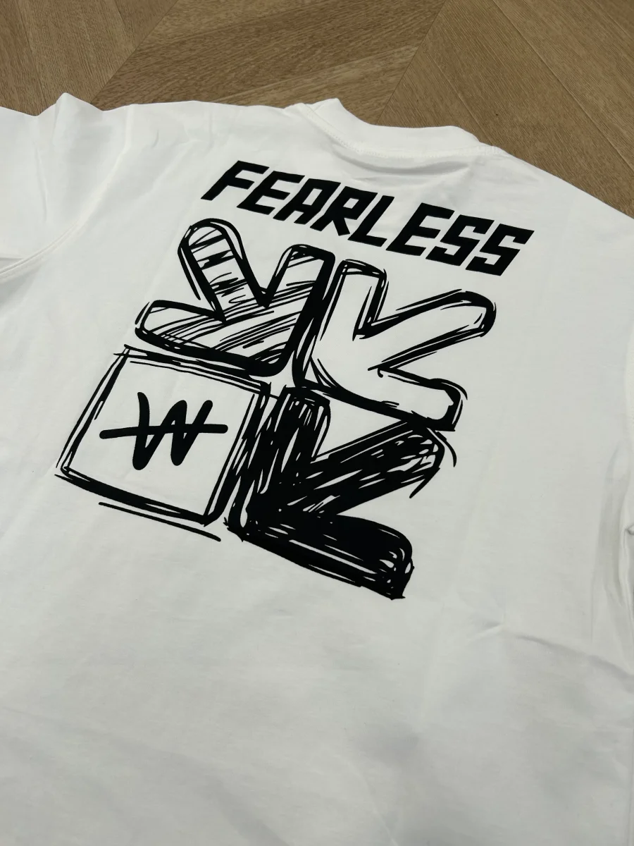 t-shirt fearless bianca - immagine 4