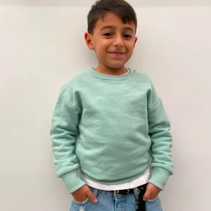 Felpa Cotone Garzato Girocollo