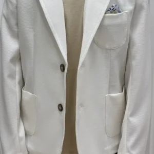 GIACCA PIQUET MONOPETTO BIANCA BIMBO