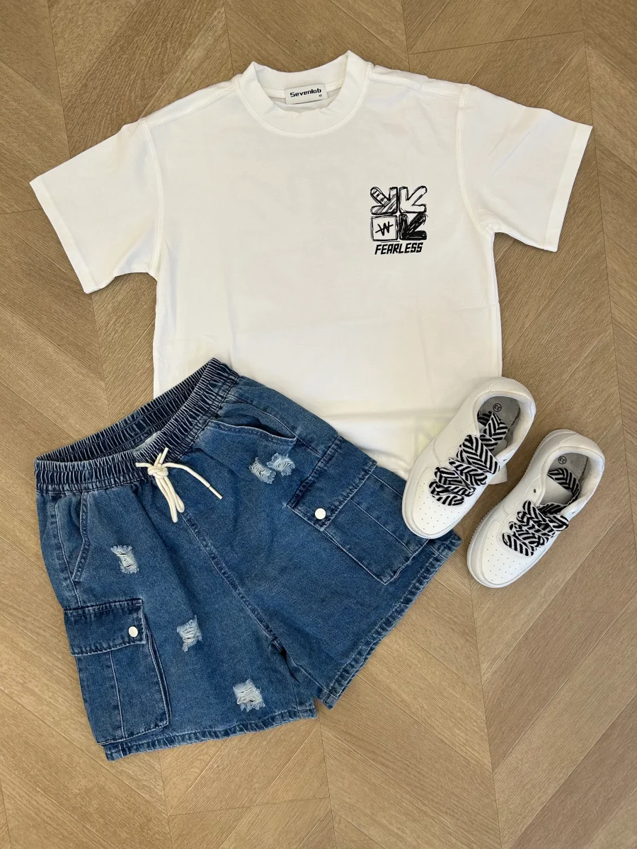 t-shirt fearless bianca - immagine 2