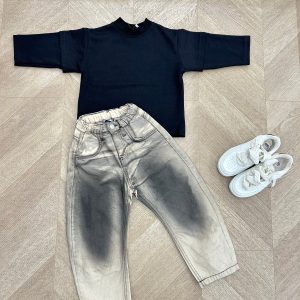 t shirt simple nera