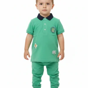POLO IN COTONE VERDE