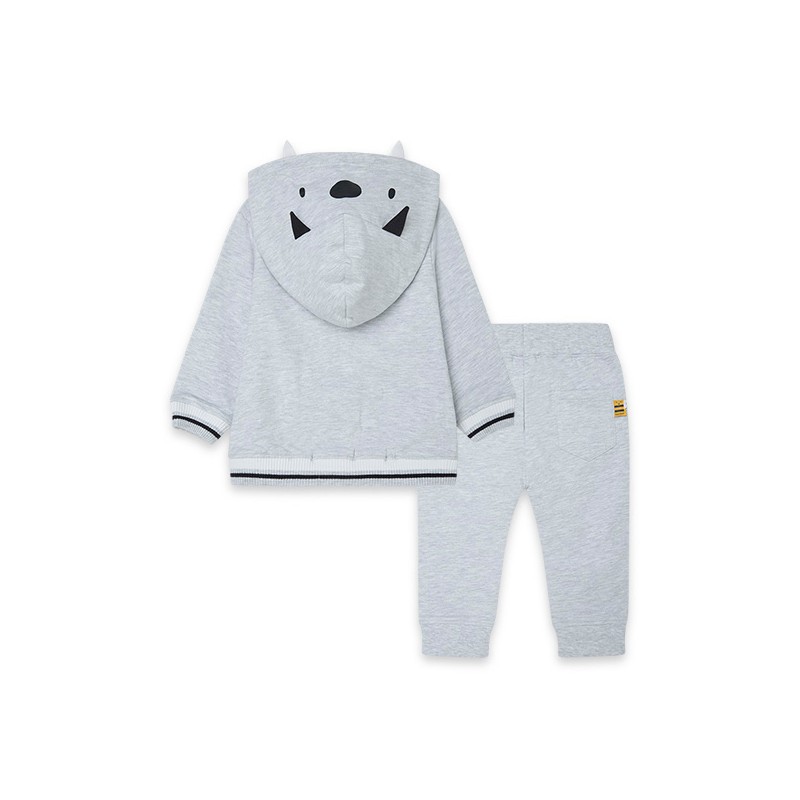 Completo felpa più pantalone grigio BEE HAPPY - immagine 3