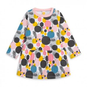 Vestito felpa bambina rosa BEE happy