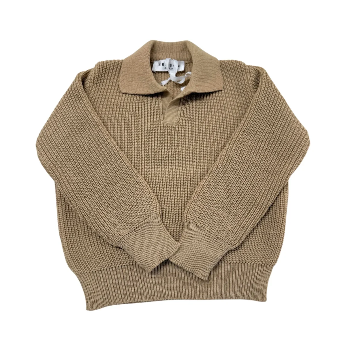 Polo in maglia K01 Cammello