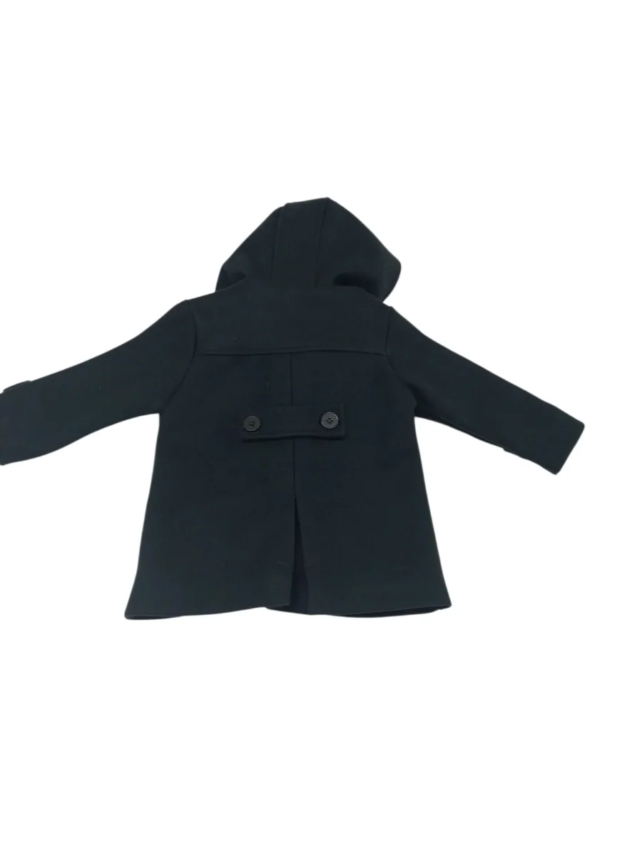 Cappotto doppiopetto con cappuccio verde bimbo - immagine 4