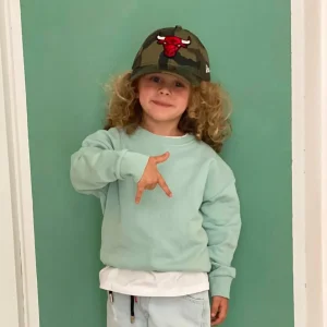 Felpa Cotone Garzato Girocollo