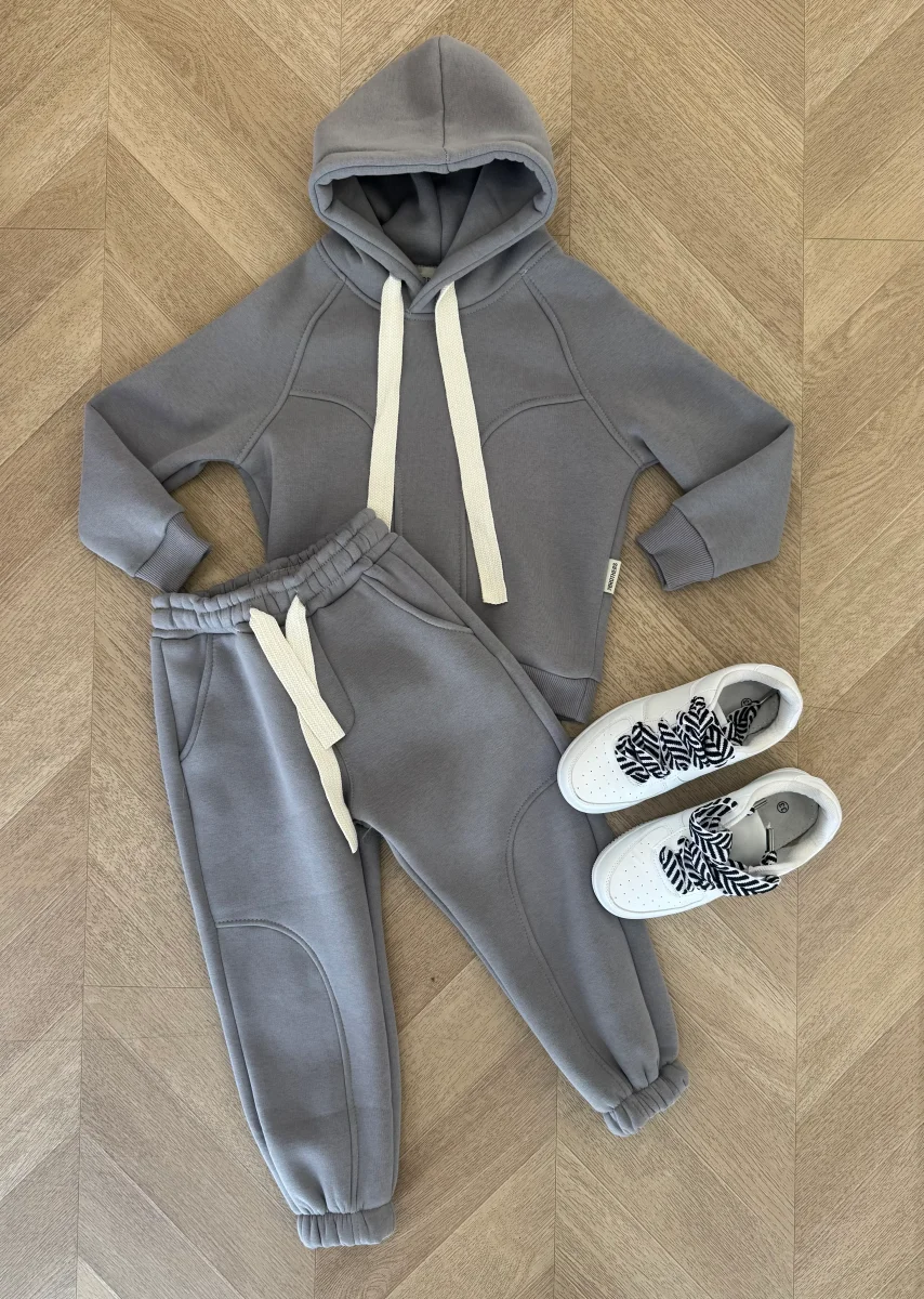 tuta sporty grigio chiaro - immagine 2