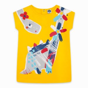 Abito in maglia con dinosauro Draw A rex – Bambina
