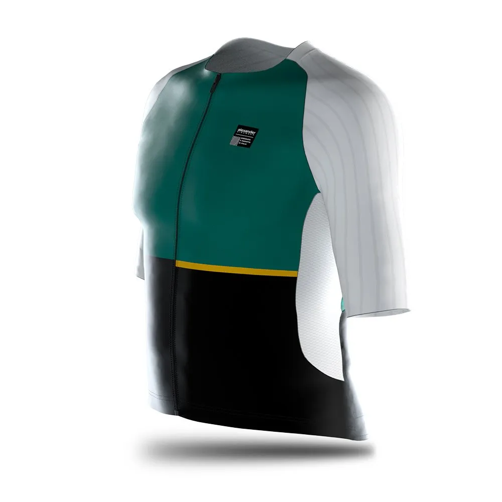 Flowgrid verde maglia da ciclismo – Uomo - immagine 3