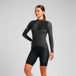 Frontier grigia maglia primaverile da ciclismo – Donna