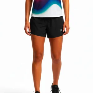 Pantaloncino fuji da running nero – Donna