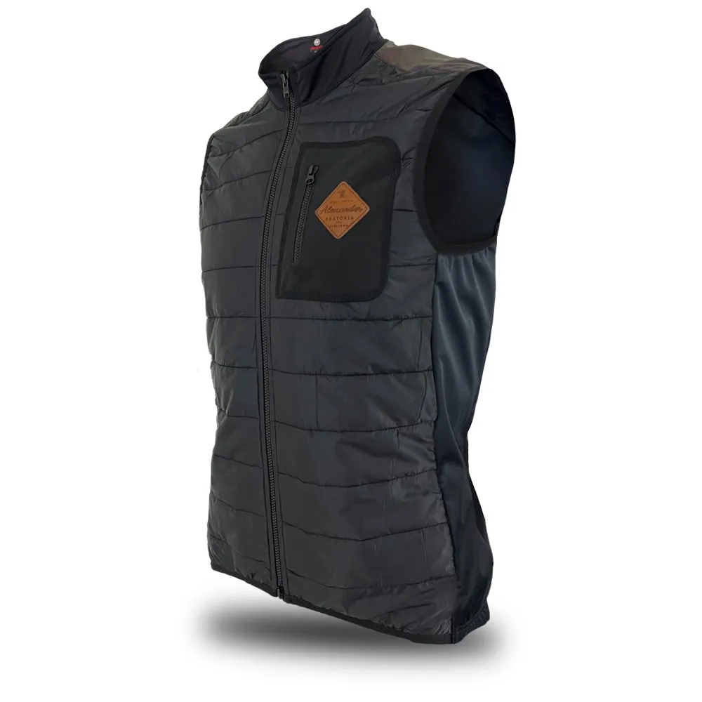 Sartoria Piumino smanicato da ciclismo nero – Uomo - immagine 4