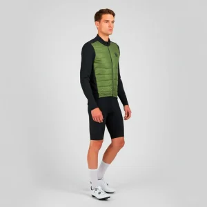 Vetta Primaloft verde giacca primaverile da ciclismo – Uomo
