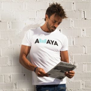 T-Shirt Awaya Logo White