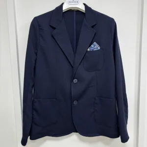 Giacca Monopetto Piquet' Blu