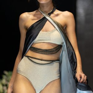 Bikini brassiere componibile Angela Black & Gold