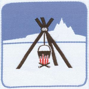 Distintivo brevetto di competenza EG Trappeur