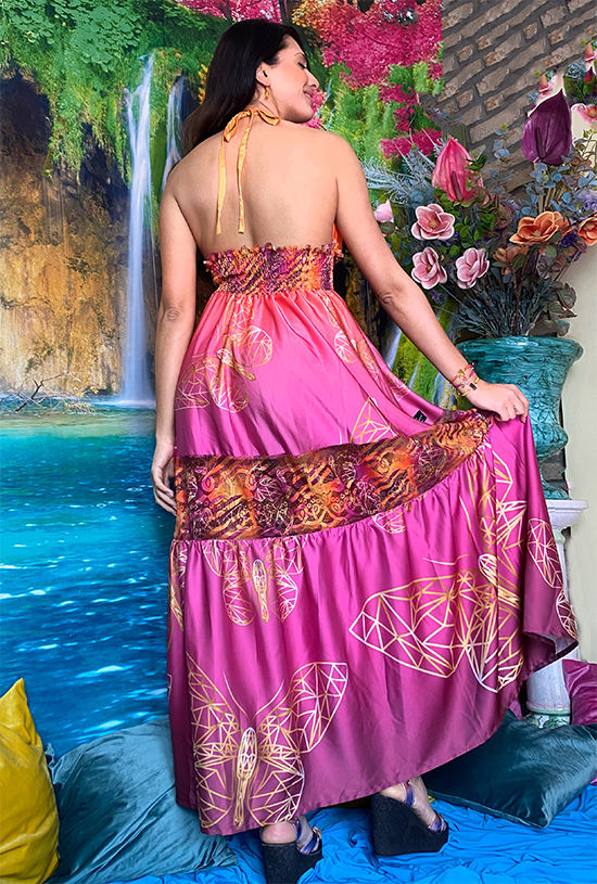 Abito Martina stampa Butterfly - immagine 3