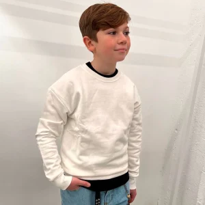 Felpa Cotone Garzato Girocollo