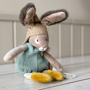 Pupazzo coniglietto salvia