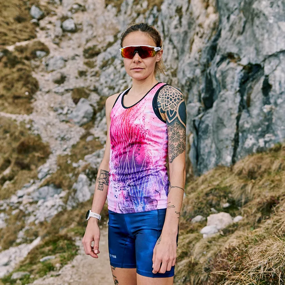 Canottiera tecnica donna in tessuto micromesh Wild Tee - immagine 7