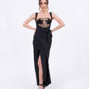 Copricostume gonna lunga pareo Nera