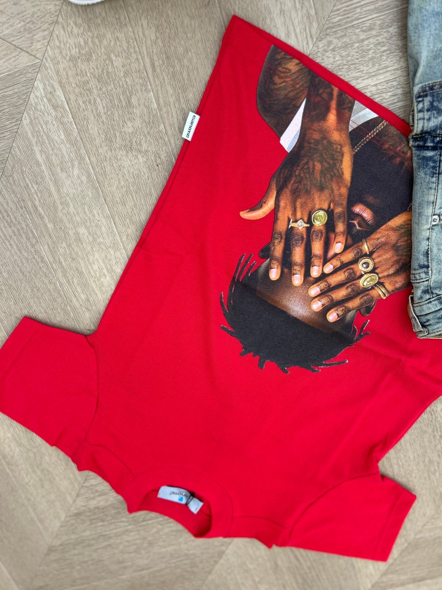 t-shirt drake rossa - immagine 4
