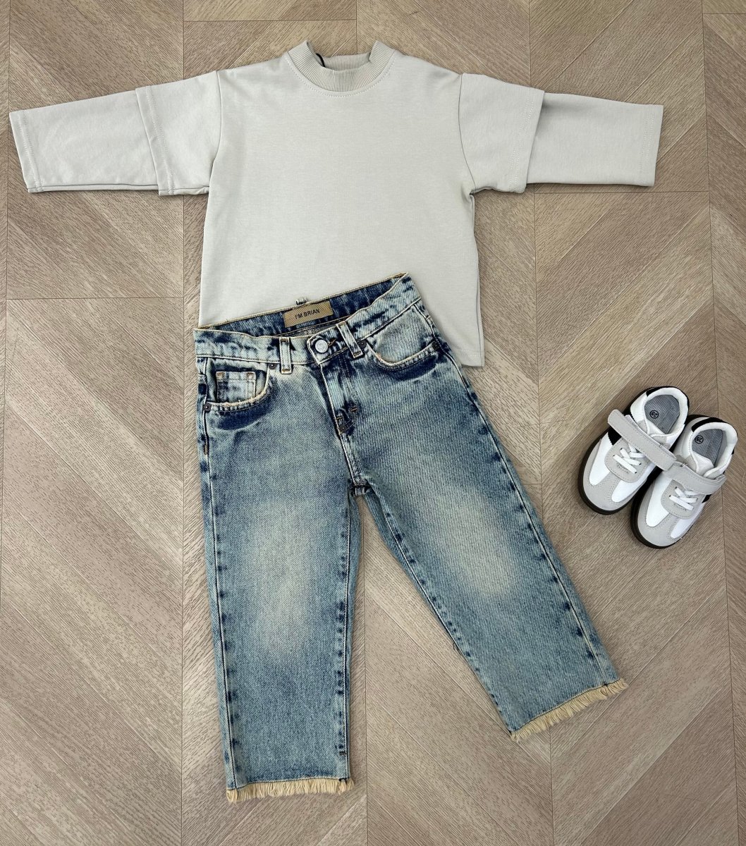 t shirt simple beige - immagine 2