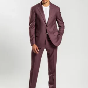 Abito uomo in lana borgogna
