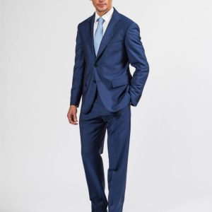 Abito uomo in lana mohair blu