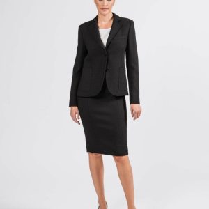 Completo donna in lana nero