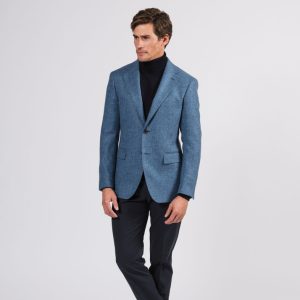 Giacca uomo in lana shetland carta da zucchero