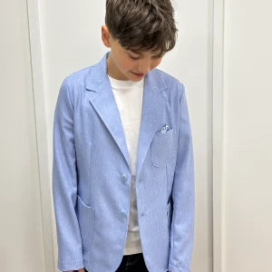 Giacca Monopetto Celeste