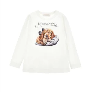 T-Shirt Monnalisa con stampa.