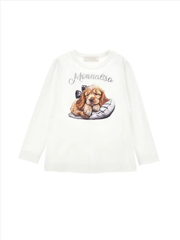 T-Shirt Monnalisa con stampa. - immagine 2