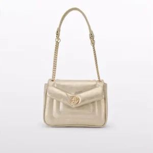 Borsa Abel & Lula Matelassé Dorata Metallizzata con Caten