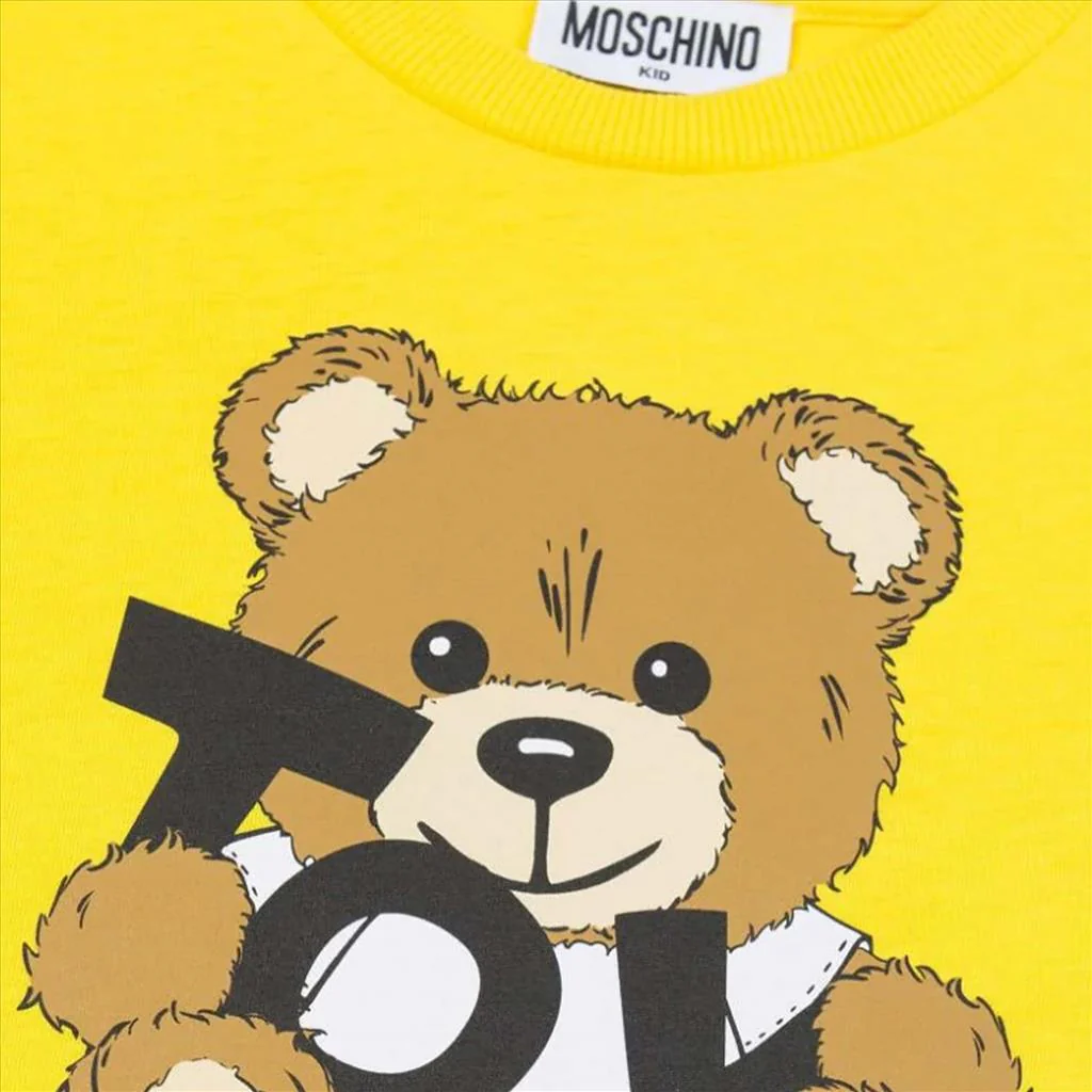 Moschino Bambino T-shirt Stampa Teddy E Logo. - immagine 3