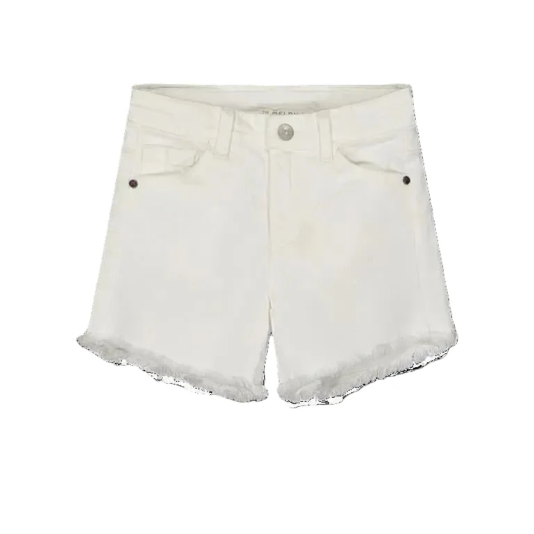 Short in bull denim stretch per bambina - immagine 2