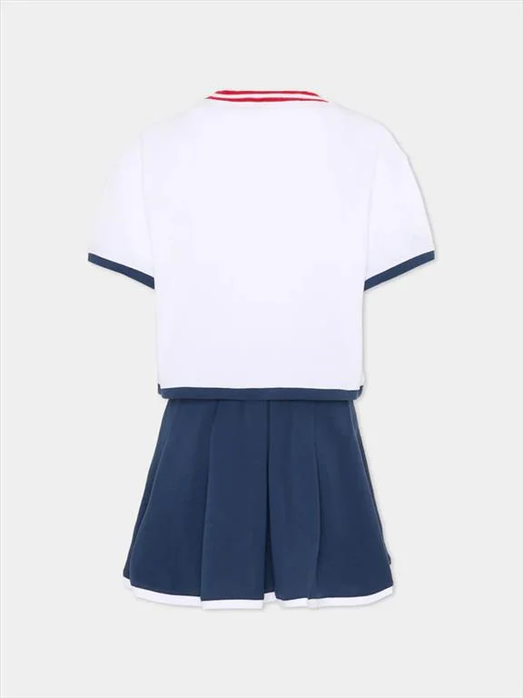 SET DUE PEZZI T-SHIRT GONNA PLISSETTATA PER BAMBINA - immagine 4